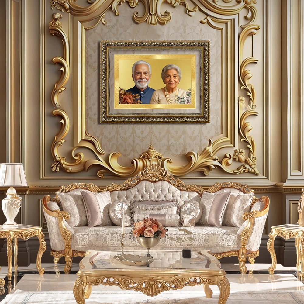 Portrait on Gold | Gilded Legacy Landscape