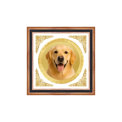 Portrait on Gold |Aurora Mini Round