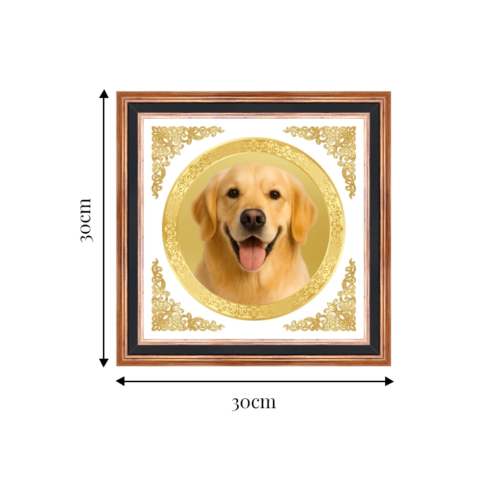 Portrait on Gold |Aurora Mini Round