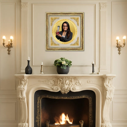 Portrait on Gold | Opulent Charm Round