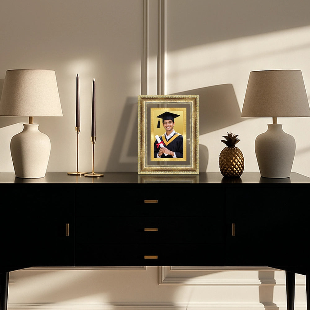 Portrait on Gold | Petite Luxe Rectangle