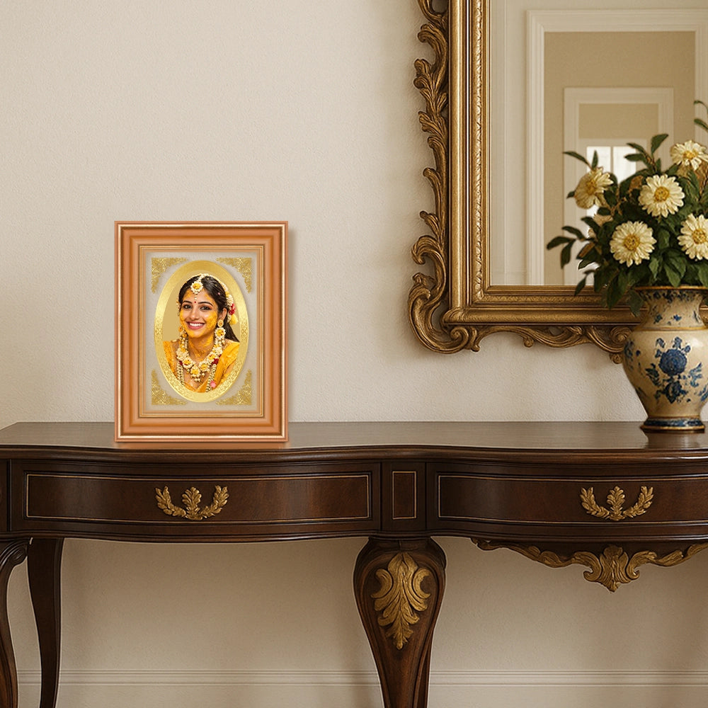 Portrait on Gold | 24K Gold Plated Oval Photo Frame – PORTRAIT ON GOLD ...