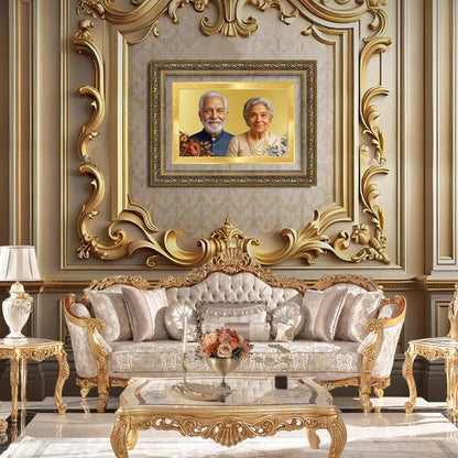 Portrait on Gold | Gilded Legacy Landscape