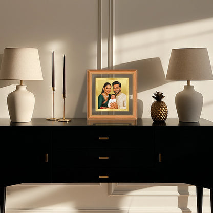 Portrait on Gold | Petite Luxe Square