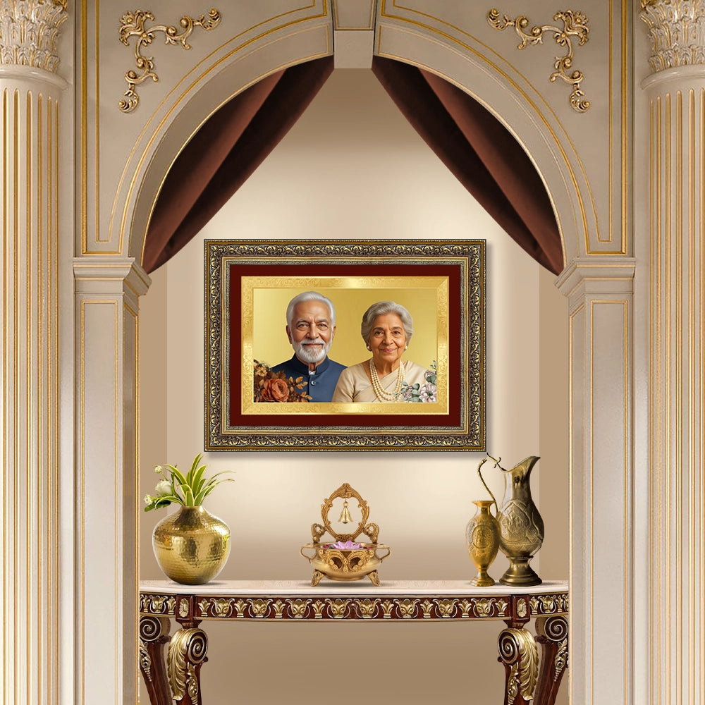 Portrait on Gold | Gilded Legacy Landscape