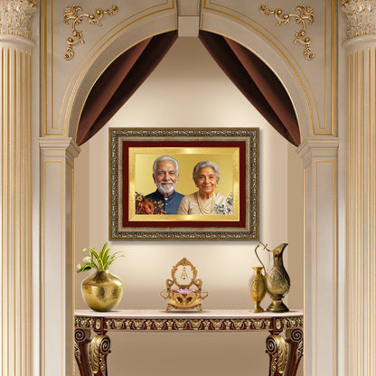 Portrait on Gold | Gilded Legacy Landscape