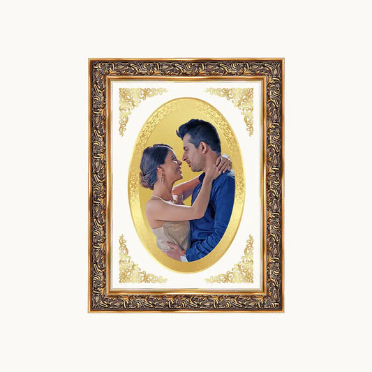Portrait on Gold | Immortalise Your Opulent Charm Oval Photo Frame in 24K Gold