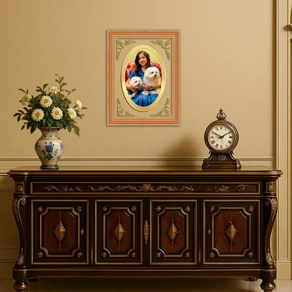 Portrait on Gold | Immortalise Your Petite Luxe Oval Photo Frame in 24K Gold