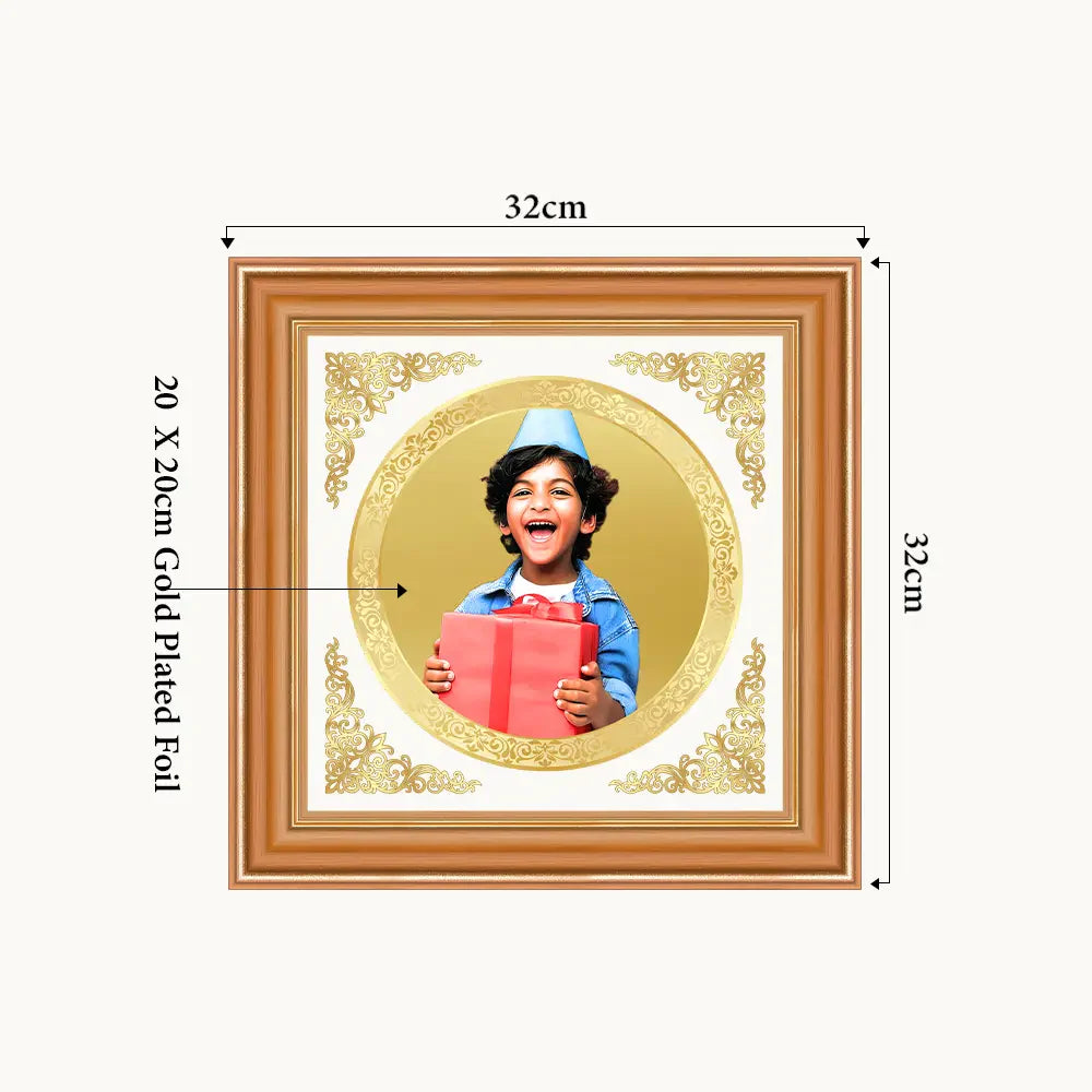 Portrait on Gold | Immortalise Your Luxe Mini Round Photo Frame in 24K Gold