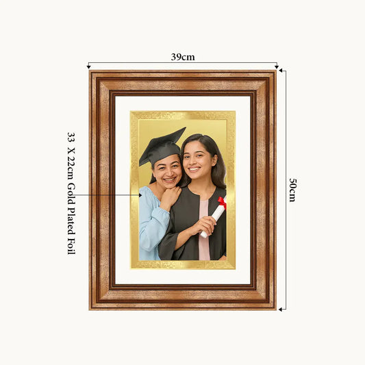 Portrait on Gold | Immortalise Your Petite Luxe Rectangle Photo Frame in 24K Gold