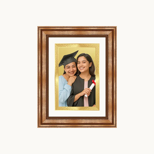 Portrait on Gold | Immortalise Your Petite Luxe Rectangle Photo Frame in 24K Gold