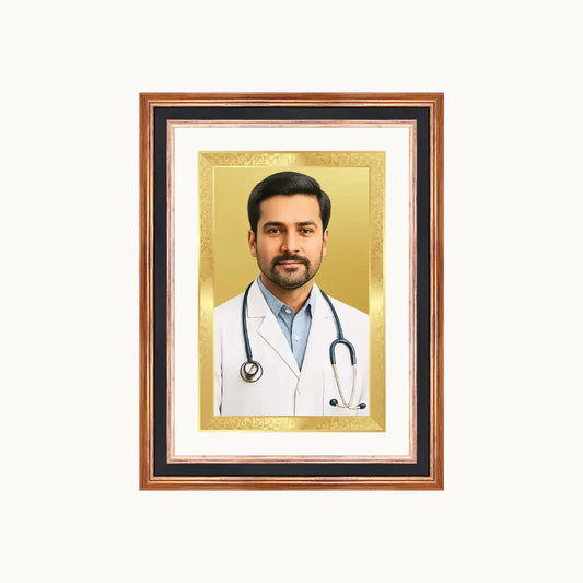 Portrait on Gold | Immortalise Your Luxe Mini Rectangular Photo Frame in 24K Gold