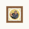 Portrait on Gold | Immortalise Your Aurum Essence Round Photo Frame in 24K Gold